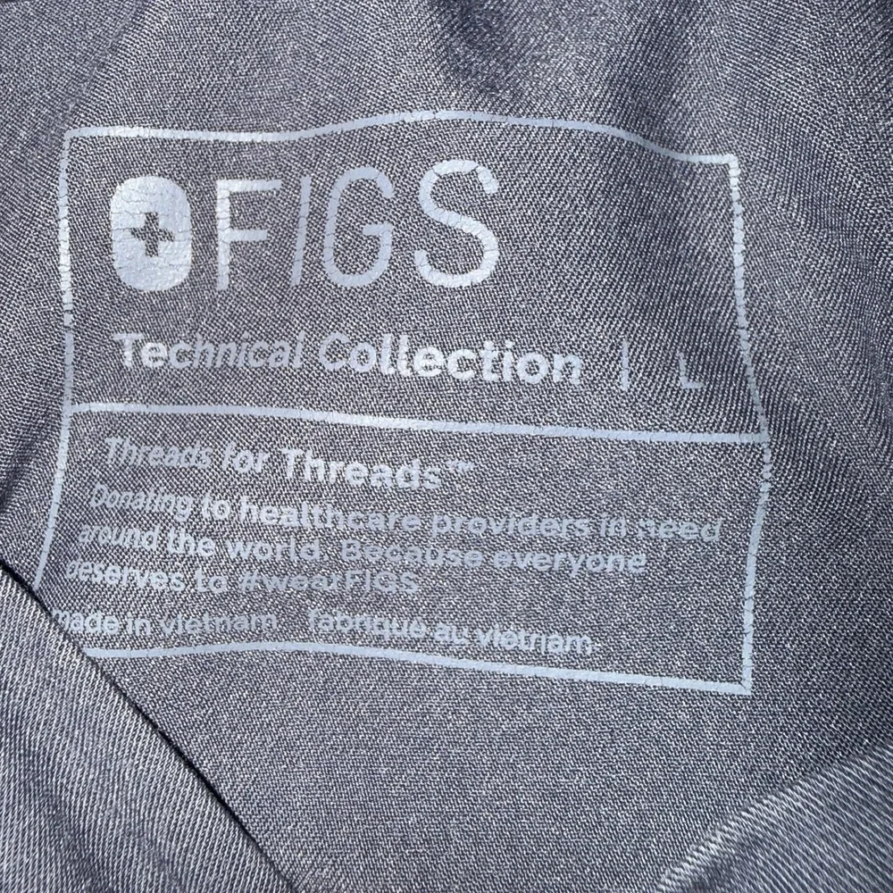 Men's FIGS Cairo Cargo Healthcare Nurse Scrub Pants Gray Size L